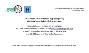 Invitacion web vinos